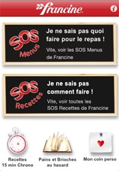 La marque de farine Francine lance une application pour l'iPhone La marque de farine Francine lance une application pour l'iPhone